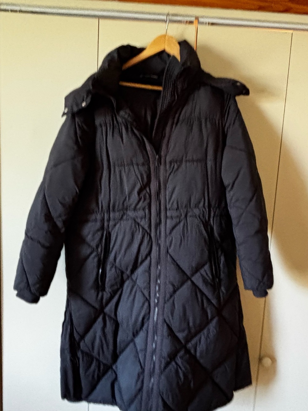 Andrew Marc Black Quilted Puffer Coat